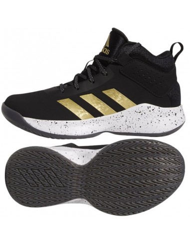 Adidas Αθλητικά Παιδικά Παπούτσια Μπάσκετ Cross Em Up 5 K Core Black / Gold Metallic / Cloud White GX4790