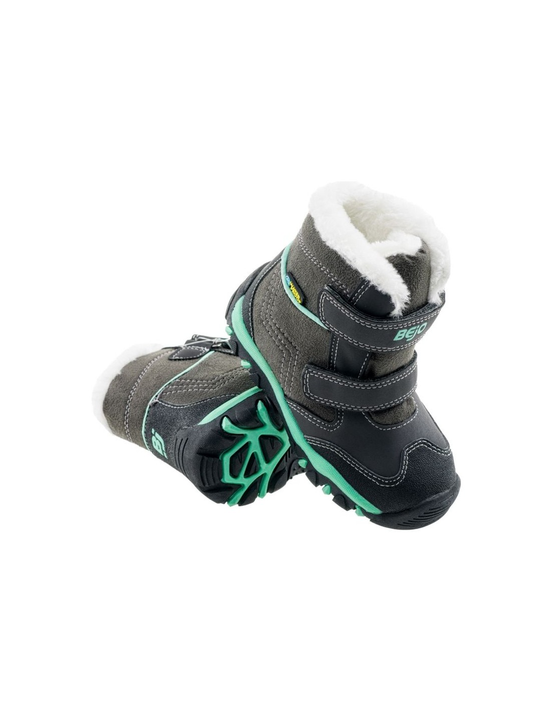 Bejo Bejo Daisy Mid Παιδικά Μποτάκια με Σκρατς Γκρι 92800184025