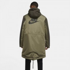 Nike Sportswear Therma-Fit Ανδρικό Χειμωνιάτικο Μπουφάν Παρκά Αδιάβροχο Πράσινο DD6775-355