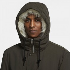 Nike Sportswear Therma-Fit Ανδρικό Χειμωνιάτικο Μπουφάν Παρκά Αδιάβροχο Πράσινο DD6775-355
