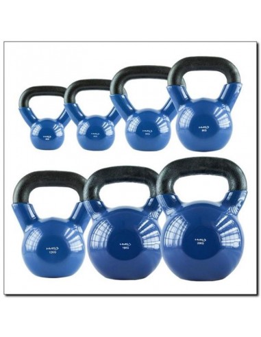HMS KNV08 17-64-042 Kettlebell Βινυλίου 8kg Μπλε