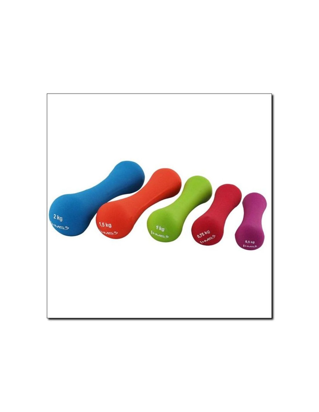 HMS Cast iron weight Neoprene HMS 1kg 17025 1747112