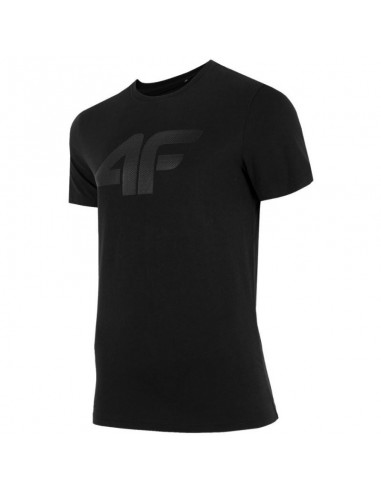 4F Ανδρικό T-shirt Μαύρο με Στάμπα H4Z22-TSM353-20S