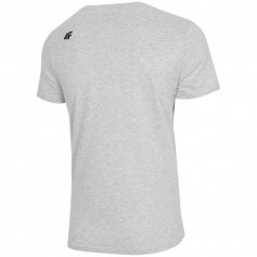 4F Ανδρικό T-shirt Γκρι με Λογότυπο H4Z22-TSM353-27M