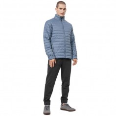 4F Ανδρικό Χειμωνιάτικο Μπουφάν Puffer Γαλάζιο H4Z22-KUMP003-34S