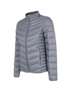 4F Κοντό Γυναικείο Puffer Μπουφάν για Χειμώνα Μωβ H4Z22-KUDP002-32S