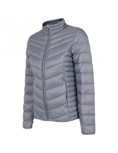 4F Κοντό Γυναικείο Puffer Μπουφάν για Χειμώνα Μωβ H4Z22-KUDP002-32S