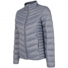 4F Κοντό Γυναικείο Puffer Μπουφάν για Χειμώνα Μωβ H4Z22-KUDP002-32S