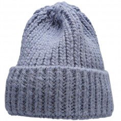 4F Beanie Ανδρικός Σκούφος με Πλεξούδες σε Μπλε χρώμα H4Z22-CAD017-32S