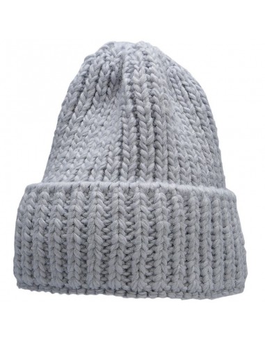 4F Beanie Ανδρικός Σκούφος με Rib Πλέξη σε Γαλάζιο χρώμα H4Z22-CAD017-34S
