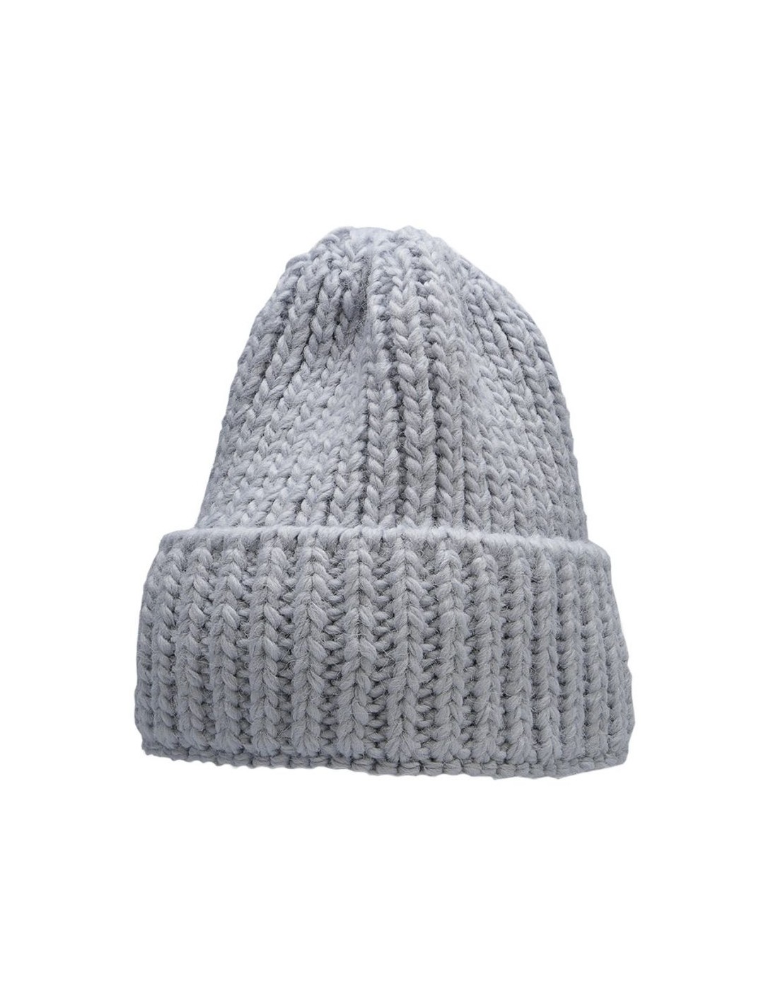 4F Beanie Ανδρικός Σκούφος με Rib Πλέξη σε Γαλάζιο χρώμα H4Z22-CAD017-34S