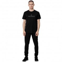 4F Ανδρικό T-shirt Μαύρο με Λογότυπο H4Z22-TSM354-20S