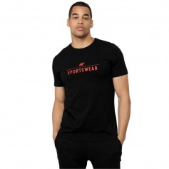 4F Ανδρικό T-shirt Μαύρο με Λογότυπο H4Z22-TSM354-21S