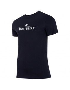 4F Ανδρικό T-shirt Navy Μπλε με Λογότυπο H4Z22-TSM354-30S