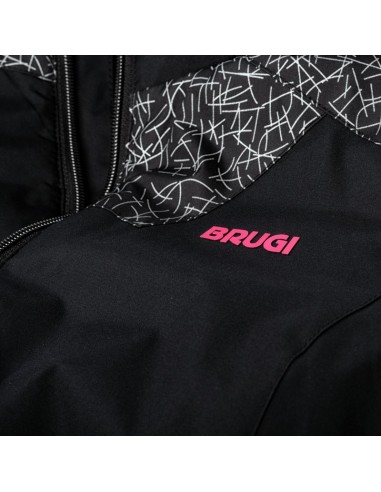 Brugi Παιδικό Casual Μπουφάν Κοντό με Κουκούλα Μαύρο 92800341328