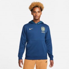 Nike Brazilian Travel Ανδρικό Φούτερ με Κουκούλα και Τσέπες Μπλε DH4822-490