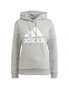 Adidas Essentials Γυναικείο Φούτερ με Κουκούλα Γκρι GL0719