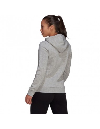 Adidas Essentials Γυναικείο Φούτερ με Κουκούλα Γκρι GL0719