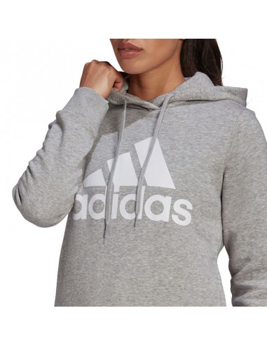 Adidas Essentials Γυναικείο Φούτερ με Κουκούλα Γκρι GL0719