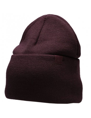 4F Beanie Ανδρικός Σκούφος Πλεκτός σε Μπορντό χρώμα H4Z22-CAM005-60S