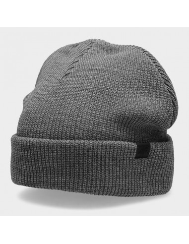 4F Beanie Ανδρικός Σκούφος Πλεκτός σε Γκρι χρώμα H4Z22-CAM006-24M
