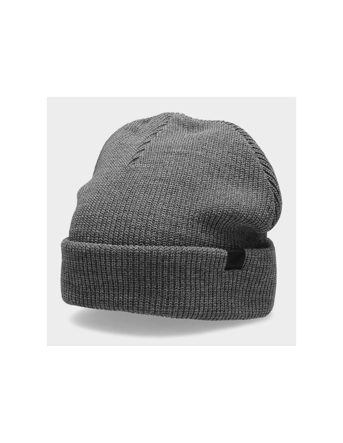 4F Beanie Ανδρικός Σκούφος Πλεκτός σε Γκρι χρώμα H4Z22-CAM006-24M