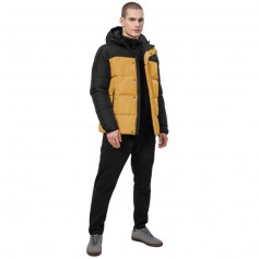 4F Ανδρικό Χειμωνιάτικο Μπουφάν Puffer Κίτρινο H4Z22-KUMP009-71S