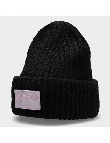 4F Παιδικό Σκουφάκι Πλεκτό Μαύρο HJZ22-JCAD004-21S