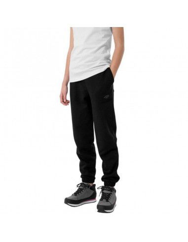 4F Παιδικό Παντελόνι Φόρμας Μαύρο HJZ22-JSPDD002-20S