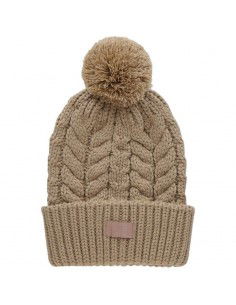 Outhorn Pom Pom Beanie Γυναικείος Σκούφος με Πλεξούδες σε Καφέ χρώμα HAW22-ACAPF053-82S