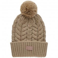 Outhorn Pom Pom Beanie Γυναικείος Σκούφος με Πλεξούδες σε Καφέ χρώμα HAW22-ACAPF053-82S