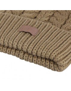 Outhorn Pom Pom Beanie Γυναικείος Σκούφος με Πλεξούδες σε Καφέ χρώμα HAW22-ACAPF053-82S 2