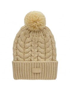 Outhorn Pom Pom Beanie Γυναικείος Σκούφος με Πλεξούδες σε Μπεζ χρώμα HAW22-ACAPF053-83S