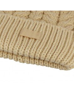 Outhorn Pom Pom Beanie Γυναικείος Σκούφος με Πλεξούδες σε Μπεζ χρώμα HAW22-ACAPF053-83S 2