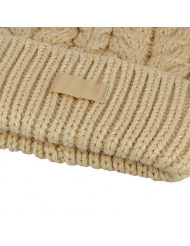 Outhorn Pom Pom Beanie Γυναικείος Σκούφος με Πλεξούδες σε Μπεζ χρώμα HAW22-ACAPF053-83S