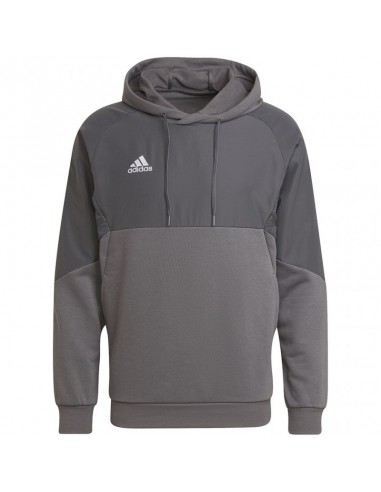 Adidas Condivo 22 Ανδρικό Φούτερ με Κουκούλα Γκρι HD2306