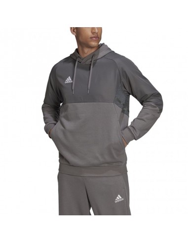 Adidas Condivo 22 Ανδρικό Φούτερ με Κουκούλα Γκρι HD2306