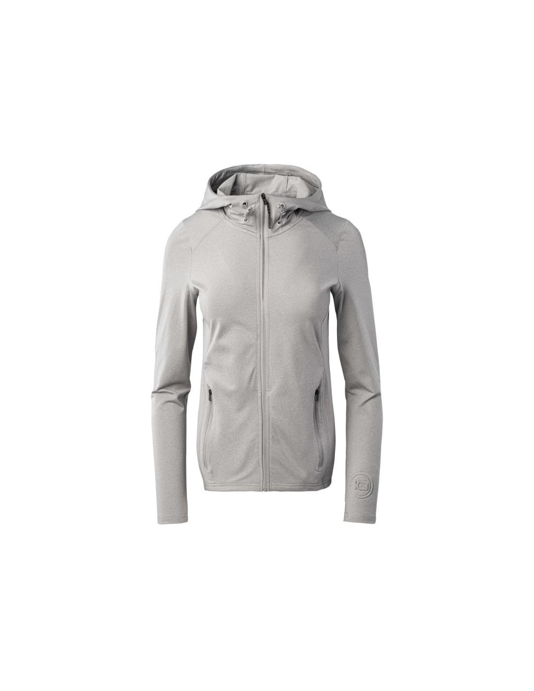 IQ Taiga Γυναικεία Ζακέτα Φούτερ με Κουκούλα Γκρι 92800398589