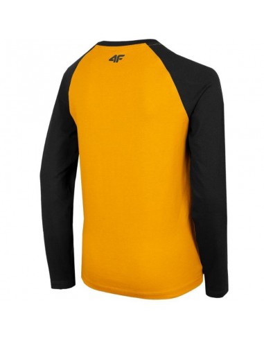 4F Παιδική Χειμερινή Μπλούζα Μακρυμάνικη Κίτρινη HJZ22-JTSML001-71S