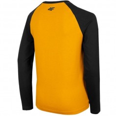 4F Παιδική Χειμερινή Μπλούζα Μακρυμάνικη Κίτρινη HJZ22-JTSML001-71S