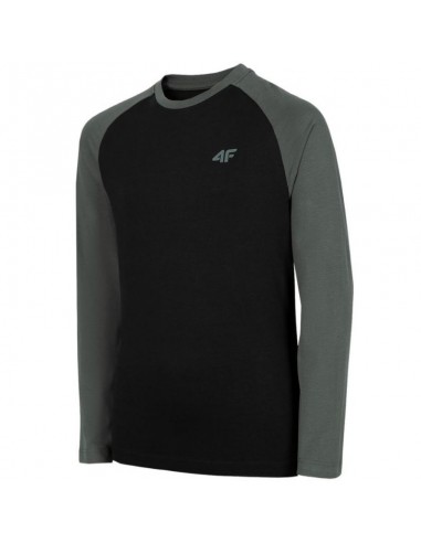 4F Παιδική Χειμερινή Μπλούζα Μακρυμάνικη Γκρι HJZ22-JTSML001-20S