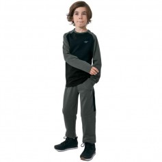 4F Παιδική Χειμερινή Μπλούζα Μακρυμάνικη Γκρι HJZ22-JTSML001-20S