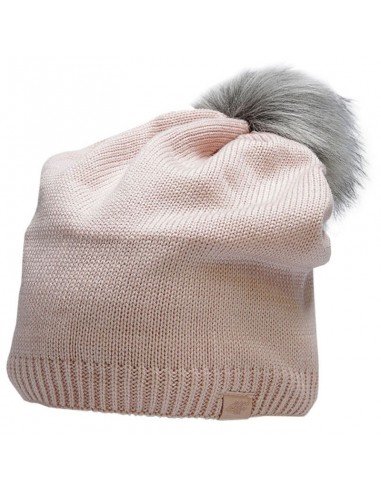 4f 4F Pom Pom Beanie Ανδρικός Σκούφος Πλεκτός σε Ροζ χρώμα H4Z22-CAD009-56S