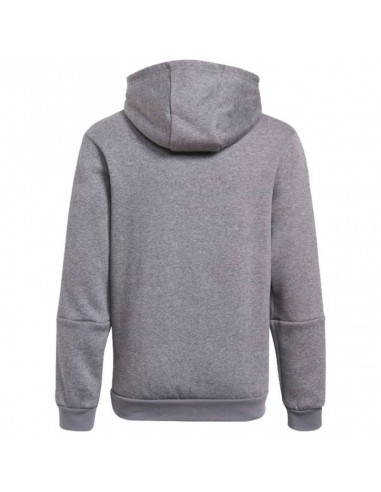 Adidas Fleece Παιδικό Φούτερ με Κουκούλα και Τσέπες Γκρι Tiro 21 GP8803