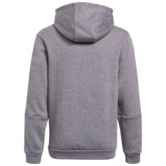Adidas Fleece Παιδικό Φούτερ με Κουκούλα και Τσέπες Γκρι Tiro 21 GP8803