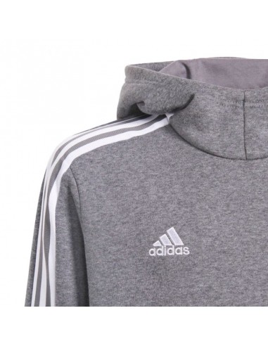 Adidas Fleece Παιδικό Φούτερ με Κουκούλα και Τσέπες Γκρι Tiro 21 GP8803