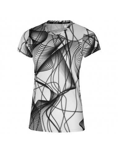 Mizuno Γυναικεία Αθλητική Μπλούζα Κοντομάνικη Λευκή J2GA270501