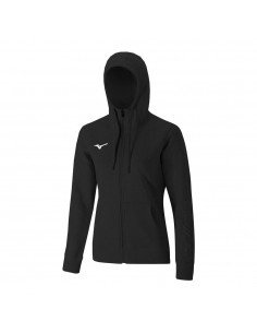 Mizuno Terry Ανδρική Φούτερ Ζακέτα με Κουκούλα και Τσέπες Μαύρη 32EC7B7009