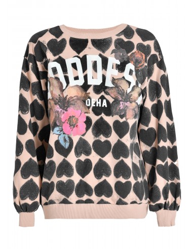 Deha Puff Sleeves Sweatshirt D7310165301 Ρόζ