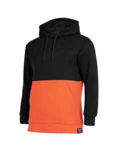 4F Ανδρικό Φούτερ με Κουκούλα και Τσέπες Μαύρο H4Z22-BLM027-20S